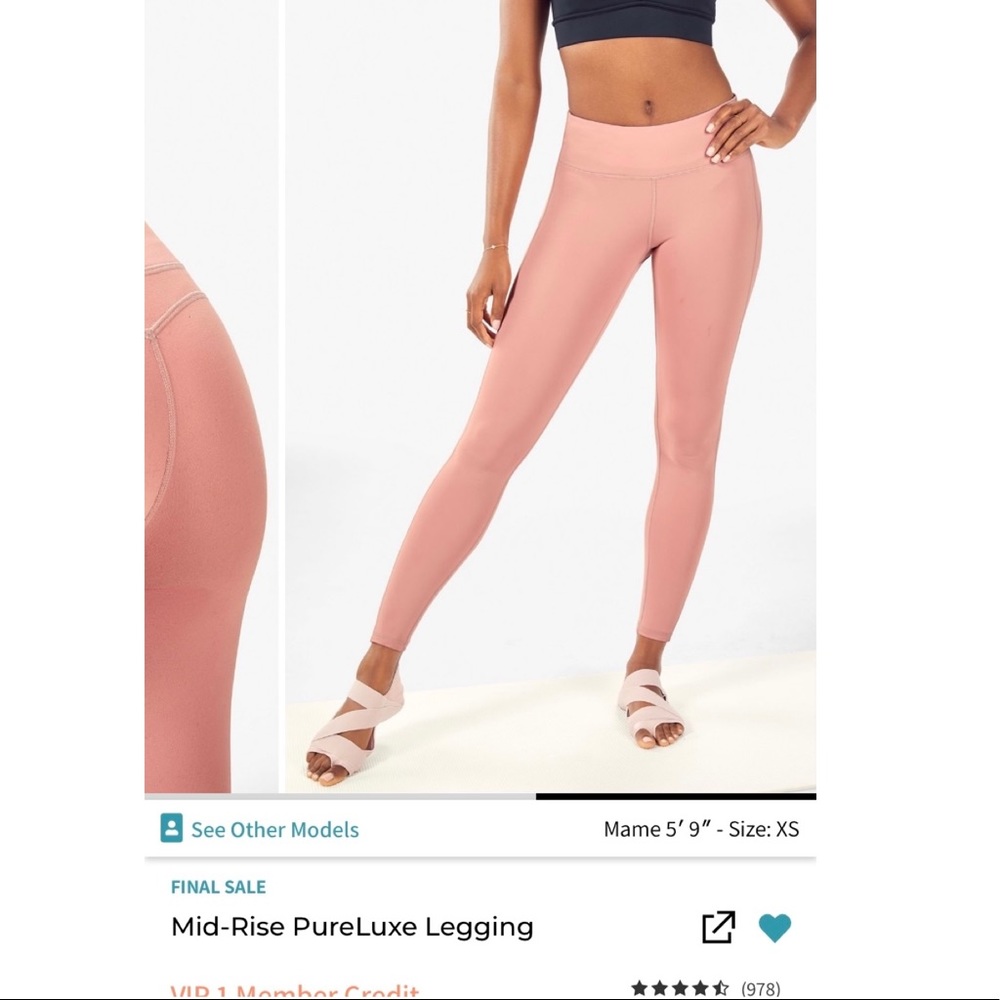 Fabletics Mid-Rise PureLuxe Legging